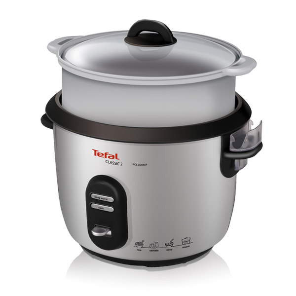 Tefal RK100815 Classic Rice and Multi Cooker, Chrome, 10 Cup Capacity